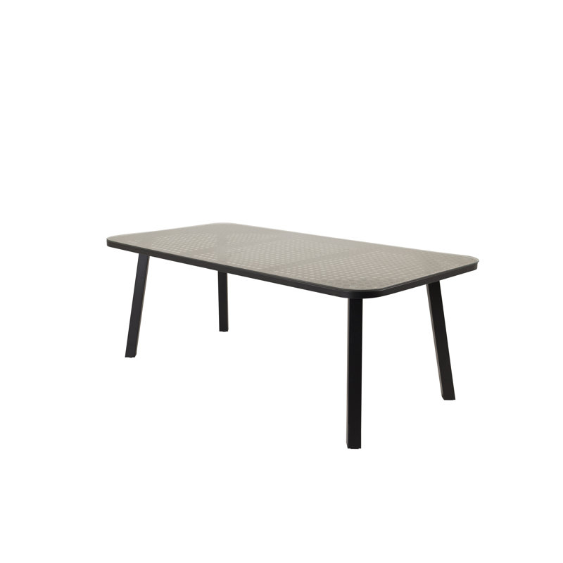 Florina Rectangular Metal Extendable Outdoor Dining Table , 200cm cm W 100cm cm D