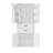 Storage Cabinet with Multi-Functional Storage Space for Kitchen/Bathroom/Dining Room/Living Room , 2 Drawers with Slide Rails, Adjustable Shelf, White-666530748
