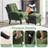Elandra Upholstered Accent Chair and Ottoman, with 5 Level Adjustable Backrest-693262252