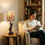 Petite lampe de table 19 po