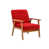 Rouge 100% lin est en rupture de stock
