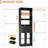 38.9-48.9”Closet System With Adjustable Rods & Drawers-1817255209