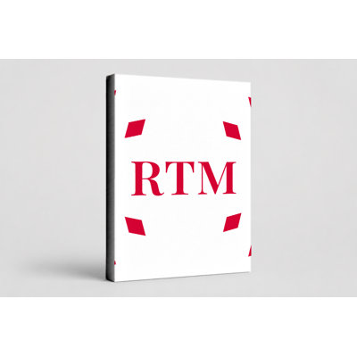 Rotterdam World Football City Luxury Diamond Monogram — Red White Red — Canvas Wall Art