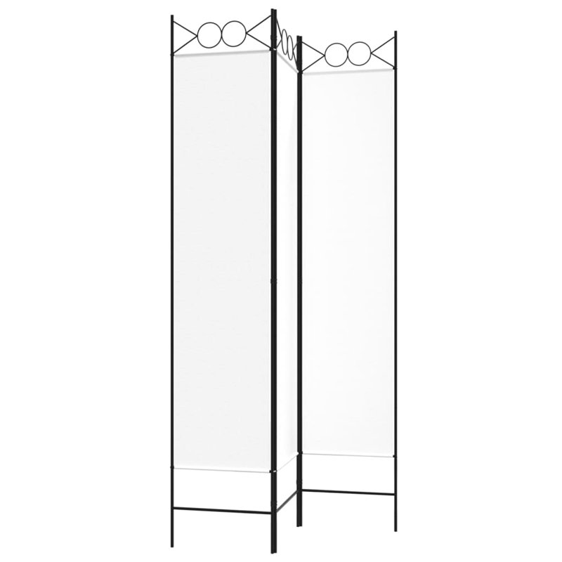 Paravent Javanna, Blanc, 3, H 78,7 po x l 47,2 po