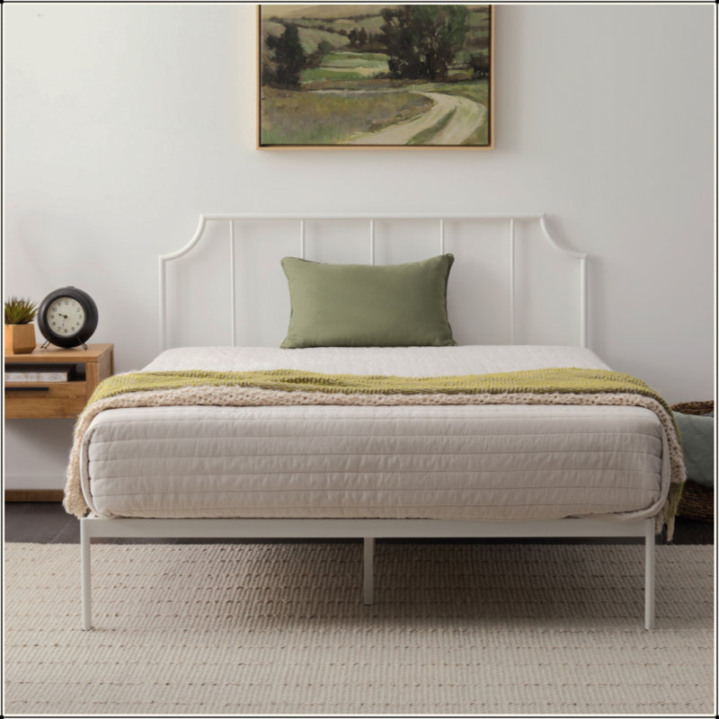Lit plateforme en métal Edenden, Lit double 