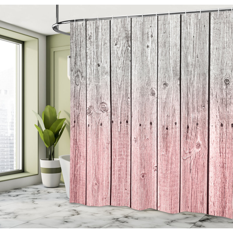  Rideau de douche simple Digital, H 69 po x l 75 po, Rose pâle