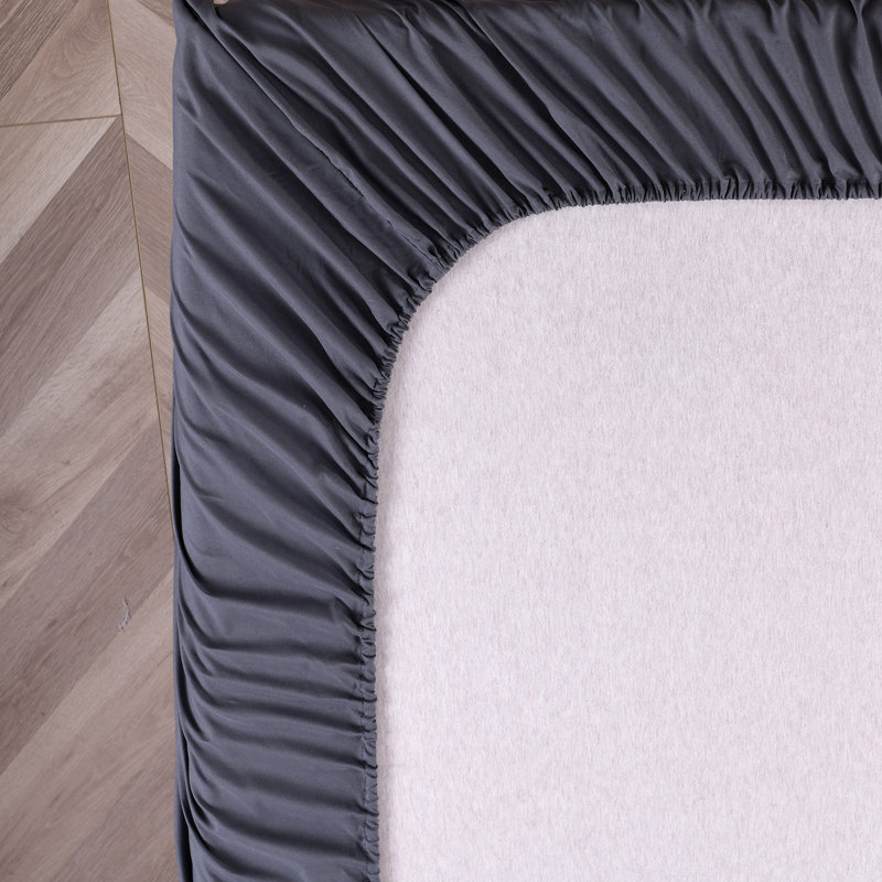 Ensemble de draps WF-BSS4-E, Ensemble de draps pour très grand lit + drap-hous, Gris foncé