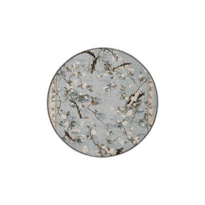 Machine Washable Gray Area Rug