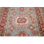 Tapis oriental gris à motif géométrique Kazak 5 x 7