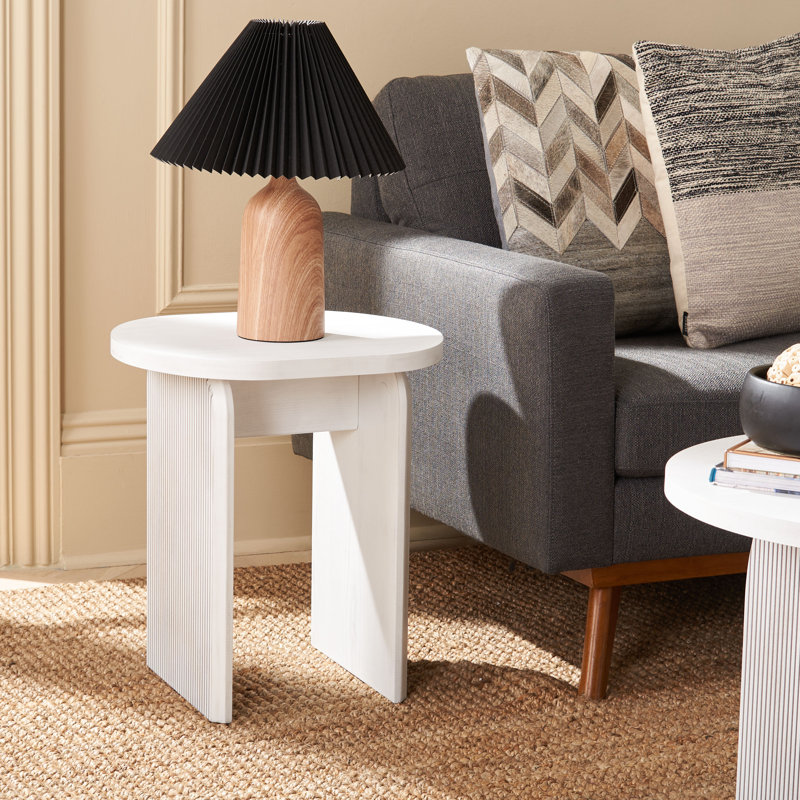 Bearl End Table, White Wash