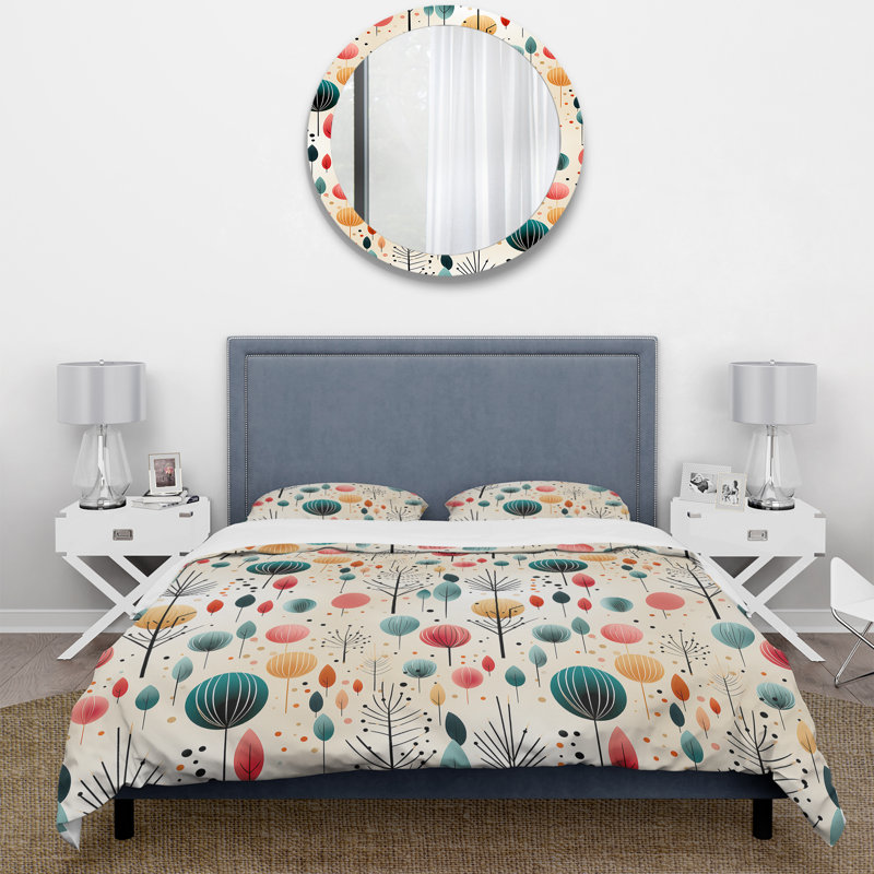 Literie aux couleurs pastel II, Housse de couette pour très grand lit et 2 très