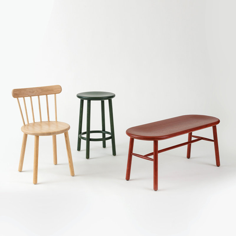 Ai Solid Wood Bench, Oak Nature