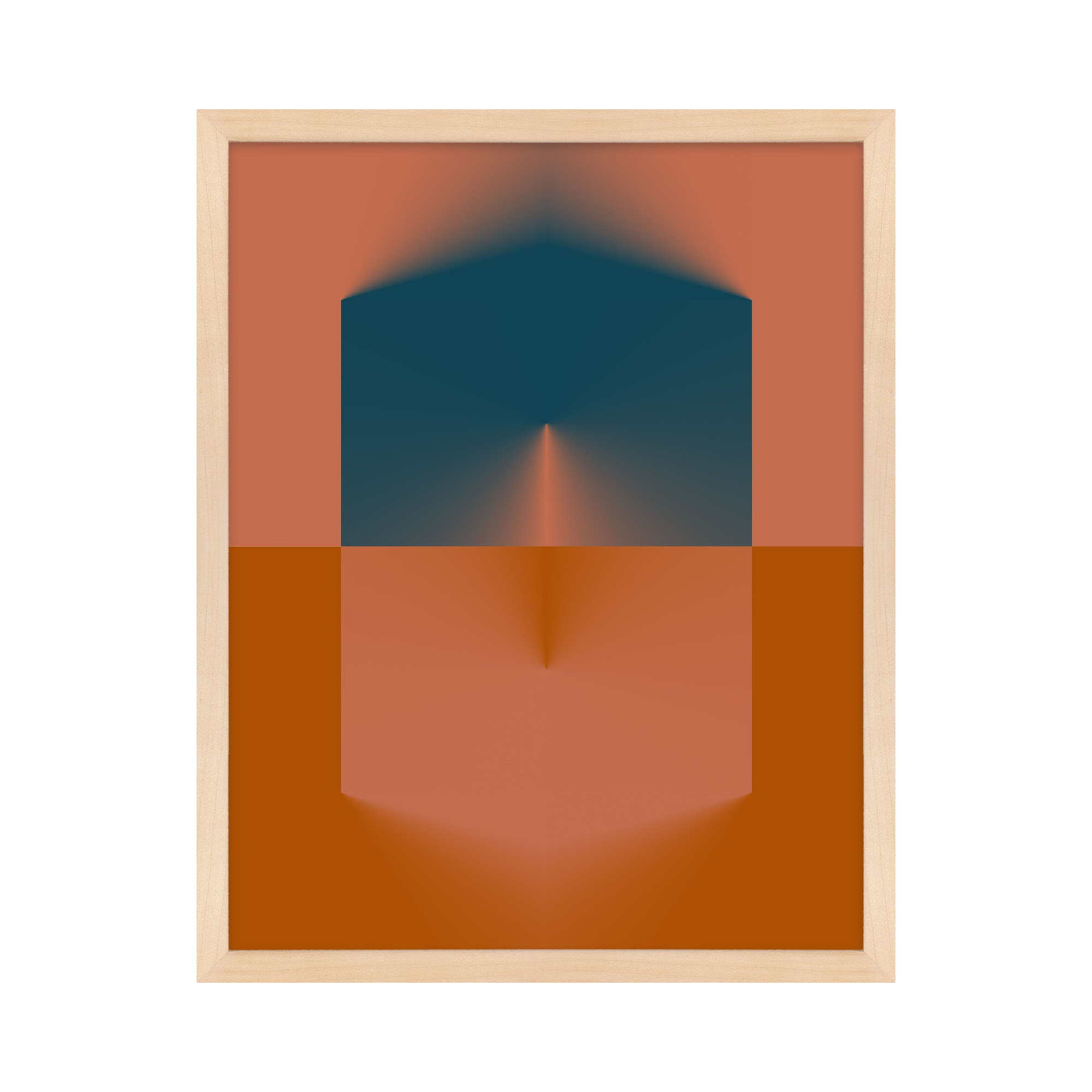 Capsule Collection 1 by Jacques Pilon, Maple Framed, 50" H x 40" W x 1.25" D