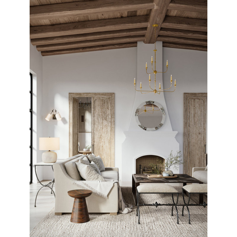 Nottaway 9 - Light Wrought Iron Chandelier