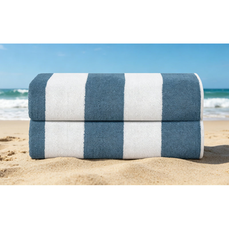 76 x 152 cm Beach Towels for Adults Pack of 2,100% Cotton Quick Dry Pool Towel, Sea Glass Green