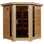 HEATWAVE Tucson 4 Person Hemlock Low EMF Infrared Wood Sauna for Home & Indoor Relaxation – With 9 Carbon Heaters, Chromotherapy Lighting, Tempered Glass Door, Built-In Stereo Sound System
