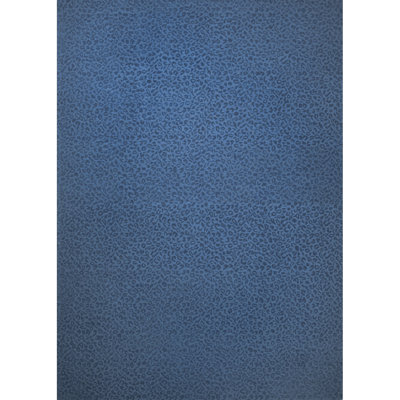 Leopardess Cobalt Blue Hand-Tufted Responsible Wool Rug