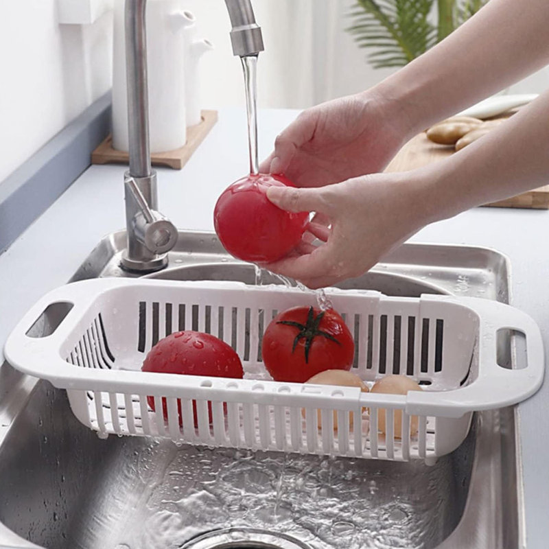 Égouttoir extensible avec égouttoir à fruits et légumes