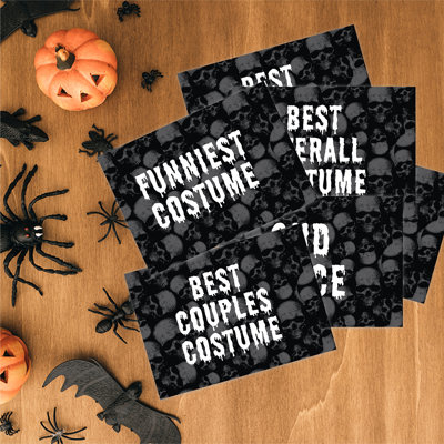 Paper Halloween Thank You Cards