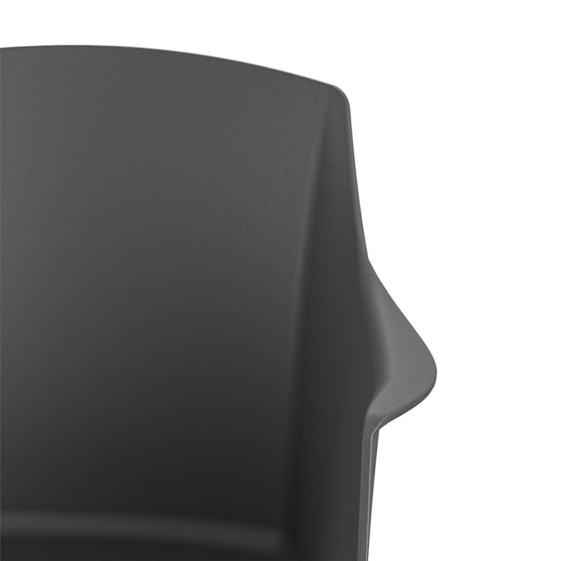 Patio Dining Armchair 2 pcs. (indoor/outdoor), Black