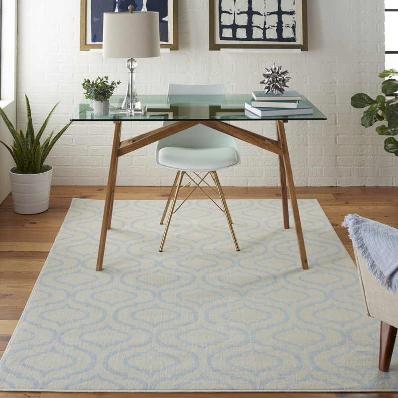 Xinrui Geometric Indoor Rug, Rectangle 4' x 6'