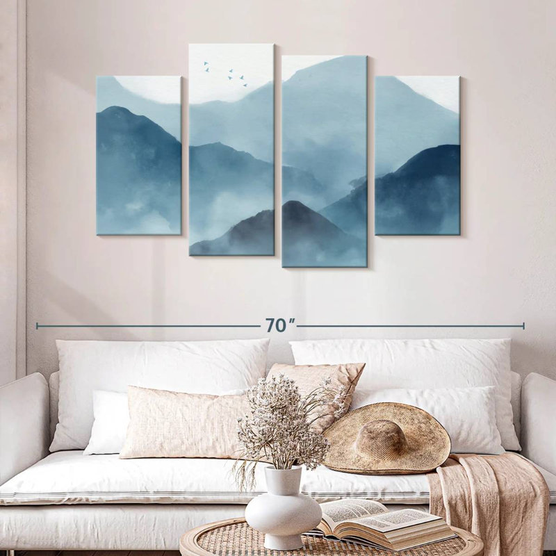 Alvord Abstract Mountain Range, 32" H x 52" W