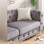 Canapés chesterfield modernes en velours, tissu gris, salon indispensable