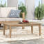 Table basse d'extérieur en bois d'acacia