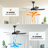 Modern 42" Black 5-Blade Dimmable Ceiling Fan with Lights And Remote Control, Quick-Install Blades, Easy Installation, 3CCT LED Lights, 6 Reversibles DC Motor, Timer, 4"/10" Downrods
