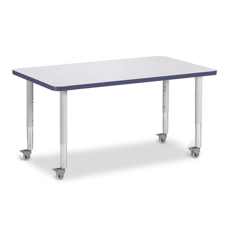 Tables d'activités Berries, Gris, H 31 po x L 48 po x l 24 po, Bleu marine