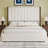 67.5" Tall Headboard Upholstered Bed With Vertical Striped And Wingback Design