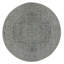 Tapis rond blanc en laine biologique noué à la main 10 pi 0 po x 10 pi 1 po Dynasty Mamluk