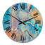 Horloge murale moderne bleue et orange-1721401085