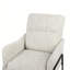 Chaises d'appoint modernes, chaise longue compacte à structure en métal rayée
