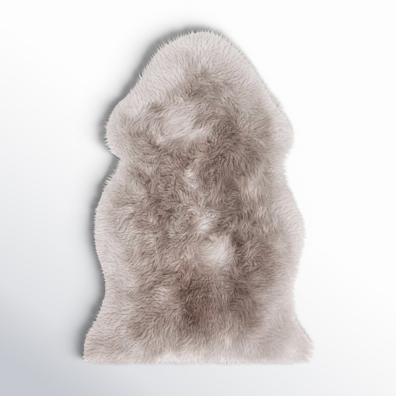 Kenmar Sheepskin Indoor Rug, Novelty 2' x 3'