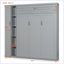 Lit escamotable moderne avec tablettes murales-1468968316-1468968313