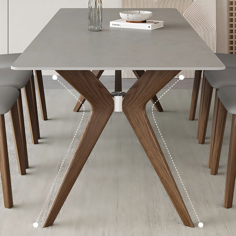 Table de salle à manger Sintered Stone, H 29,53 po x L 62,99 po x l 31,5 po