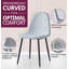 Mose 45cm H Fabric Upholstered Metal Upholstered Back Side Chair in Grey-1118271588-1176719319