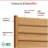 6.1ft H x 3.1ft W (1 Panel) Freestanding or Surface Mounted Enclo Sierra Privacy Screen, Wood Fence Screen, Outdoor or Indoor Decorative Privacy Panel, Great for Balcony, Patio, Deck, EC18031