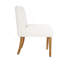 Chaise de salle à manger Kip avec pieds en bois de chêne miel, tissu bouclé