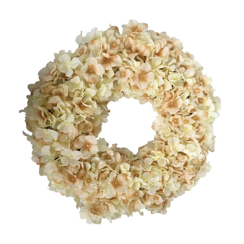 Couronne en plastique 17 ", Rose / Blanc