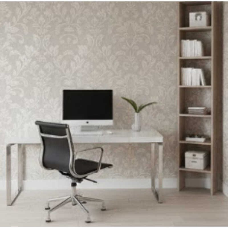 Rouleau de papier peint L 32,7 pi x l 20,5 po, Brun / Gris