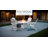 POLYWOOD Nautical Curveback Adirondack 5-Piece Conversation Set with Fire Pit Table-39378472