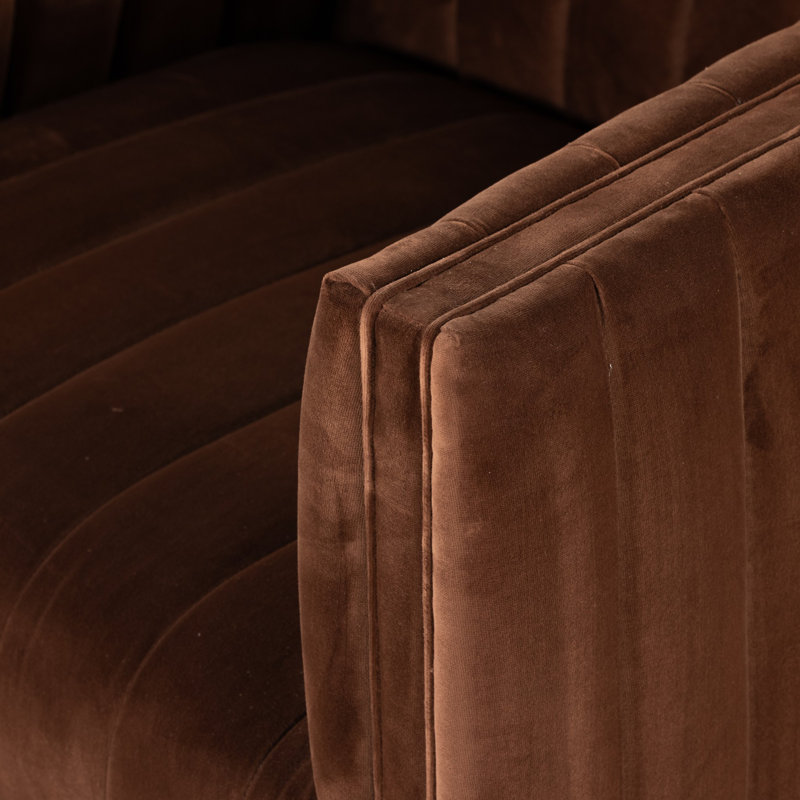 Augustine Swivel Armchair, Surrey Auburn Cotton Blend