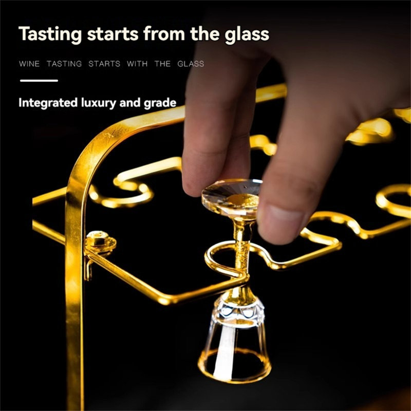 Mercer41 Golden Luxury Wine Glass Rack | Wayfair