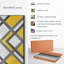 «Abstract Geometric Abstract Geometric Diamond», ensemble de 3 impressions sur toile par Lulu-93061402