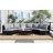 5 Pieces All-Weather Brown PE Rattan Wicker Sofa Set Outdoor Patio Sectional Furniture Set Half-Moon Sofa Set With Tempered Glass Table, Gray