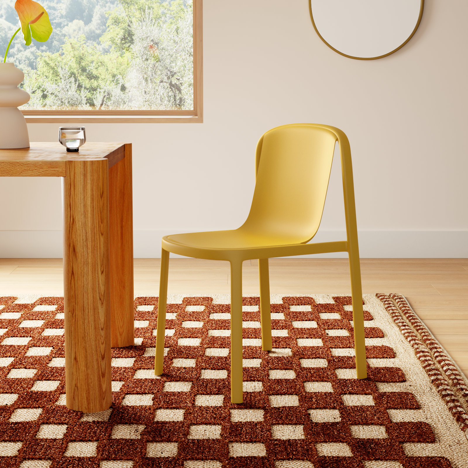 Decade Dining Chair, Mustard