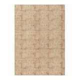 Tapis beige en laine noué à la main de conception unique 6 pi 7 po x 9 pi 4 po Pasha 1960