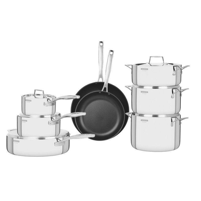 8 - Piece Stainless Steel Cookware Set